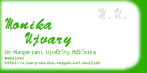 monika ujvary business card